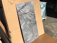 Kutahya marea dark grey gepolijst vloertegel 60x120 cm 120,96 m² - afbeelding 2 van  2