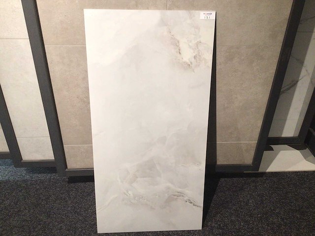 Kutahya marea white gepolijst vloertegel 60x120 cm 60,48 m² - afbeelding 1 van  7