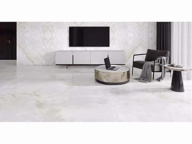 Kutahya marea white gepolijst vloertegel 60x120 cm 60,48 m² - afbeelding 4 van  8
