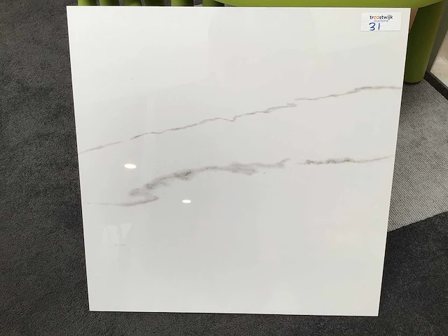Kutahya statuario gepolijst 60x60 cm tegel 108 m² - afbeelding 1 van  4