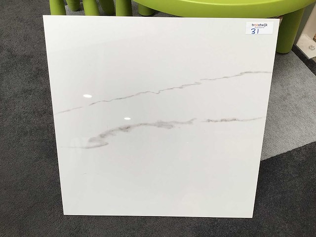 Kutahya statuario gepolijst 60x60 cm tegel 54 m² - afbeelding 1 van  4