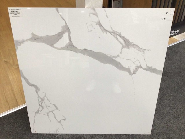 Kutahya statuario gepolijst vloertegel 120x120 cm 57,6 m² - afbeelding 2 van  8
