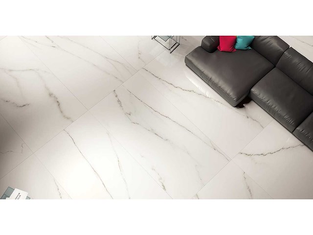 Kutahya statuario gepolijst vloertegel 120x120 cm 57,6 m² - afbeelding 2 van  8