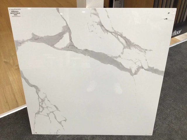 Kutahya statuario gepolijst vloertegel 120x120 cm 57,6 m² - afbeelding 2 van  8