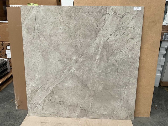 Kutahya storm grej gepolijst vloertegel 120x120 cm 115,2 m² - afbeelding 1 van  3