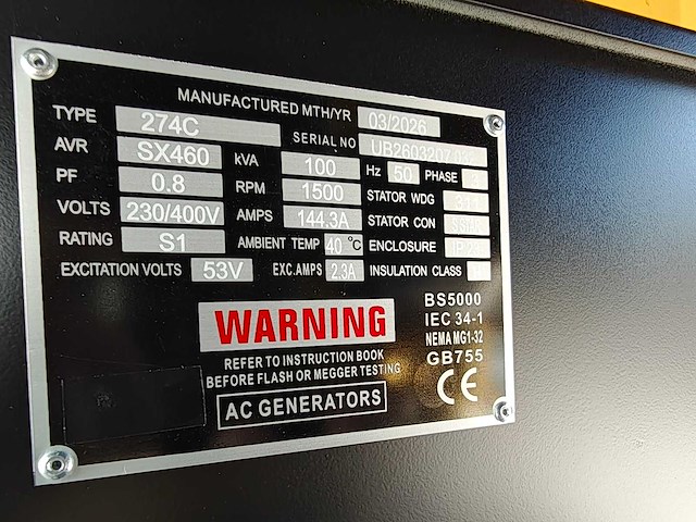 Kv power - 2026 - gfs-80 - 100 kva - noodstroomaggregaat - afbeelding 11 van  22