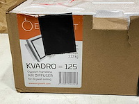 Kvadro - 125 ventilatierooster voor gipsplafond - afbeelding 2 van  3