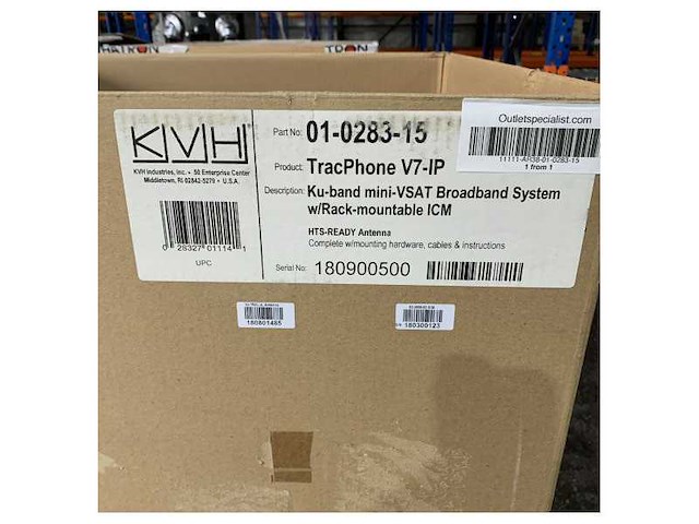 Kvh 01-0283-15 tracphone v7-ip mini vsat broadband system - afbeelding 5 van  7