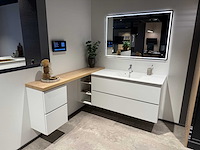 Kvik - mano white - badmeubelset 160,5 x 158 x 68 cm