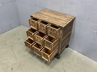 Kwanyin cabinet vintage wheels ladekast (2x) - afbeelding 9 van  9