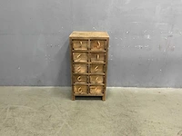 Kwanyin cabinet vintage wood kast - afbeelding 2 van  8