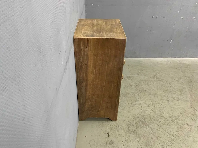 Kwanyin cabinet vintage wood kast - afbeelding 5 van  8