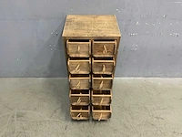 Kwanyin cabinet vintage wood kast - afbeelding 6 van  8