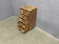 Kwanyin cabinet vintage wood kast - afbeelding 7 van  8
