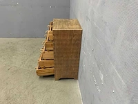 Kwanyin cabinet vintage wood kast - afbeelding 8 van  8