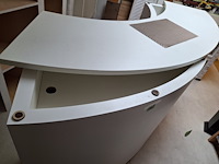 Kwart ronde balie zonder inhoud 215 x 50 x 113 cm met 2 deurtjes - afbeelding 7 van  7