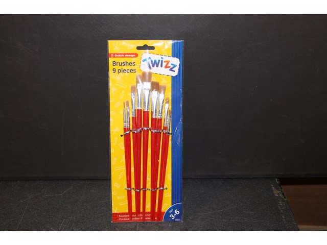 Kwasten set 6 sets 1x in kr 7 - afbeelding 1 van  3