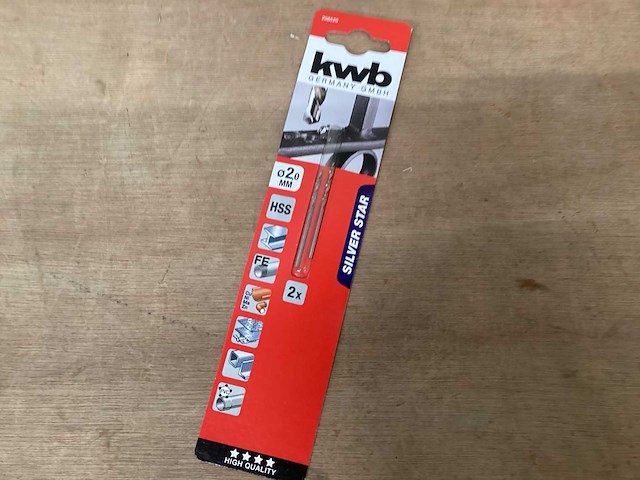 Kwb 206520 metaalboor 2,0 mm, 2 pack (141x) - afbeelding 1 van  4