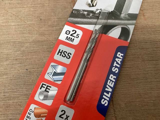 Kwb 206525 metaalboor 2,5 mm, 2 pack (64x) - afbeelding 2 van  2
