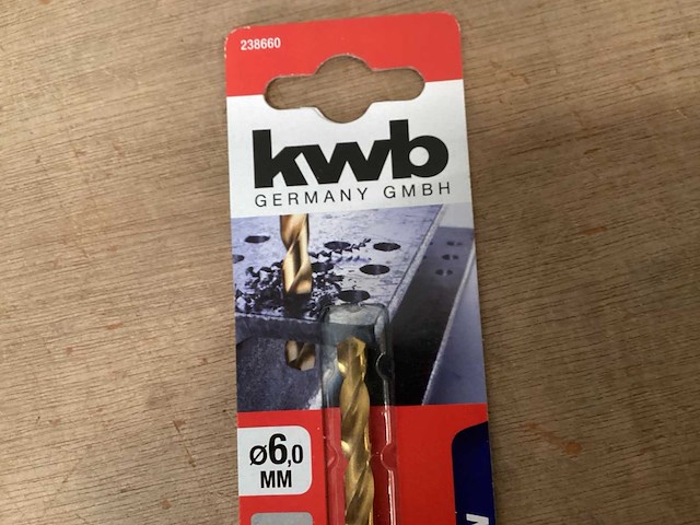 Kwb 238660 metaalboor 6,0 mm titan (39x) - afbeelding 4 van  4
