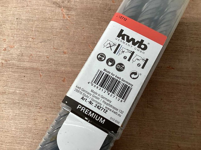 Kwb 242712 betonboor 12x265mm, sdsplus, koker 10 stuks (6x) - afbeelding 3 van  3