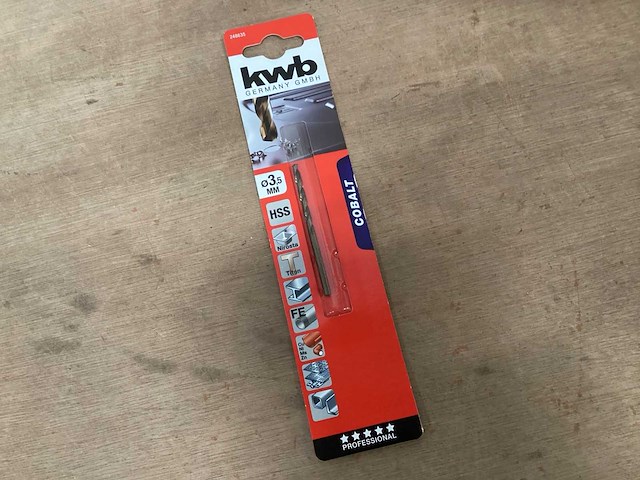 Kwb 248635 metaalboor 3,5 mm (94x) - afbeelding 1 van  5