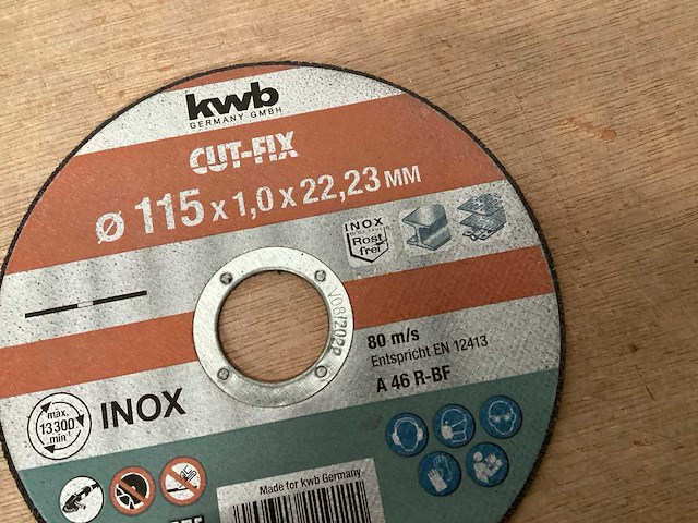 Kwb 711911 slijpschijf 115mm voor rvs (270x) - afbeelding 3 van  4