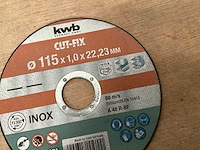 Kwb 711911 slijpschijf 115mm voor rvs (270x) - afbeelding 3 van  4
