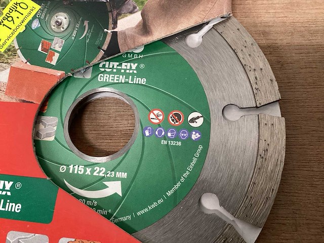 Kwb 798140 slijpschijf 115mm voor steen en beton (79x) - afbeelding 1 van  3