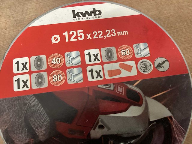 Kwb assortimentsbox slijpmoppen 125 mm (13x) - afbeelding 3 van  4