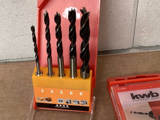 Kwb houtboren 5 delige set (30x) - afbeelding 1 van  3