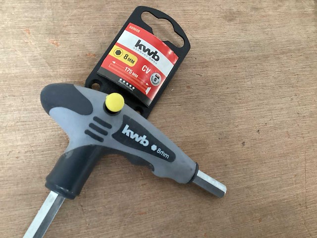 Kwb inbussleutel 8mm t-greep 175mm (31x) - afbeelding 2 van  3