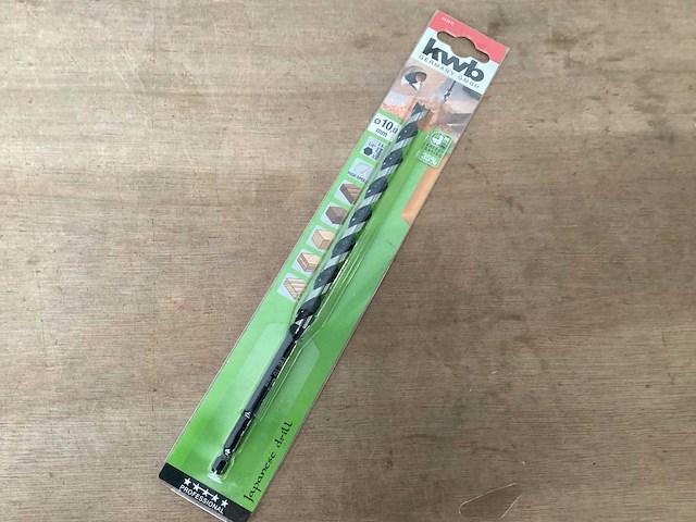 Kwb japanse houtboor 10 mm, lengte 23 cm (15x) - afbeelding 1 van  4