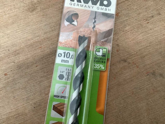 Kwb japanse houtboor 10 mm, lengte 23 cm (15x) - afbeelding 2 van  4