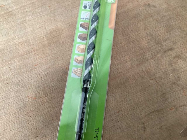 Kwb japanse houtboor 10 mm, lengte 23 cm (15x) - afbeelding 3 van  4