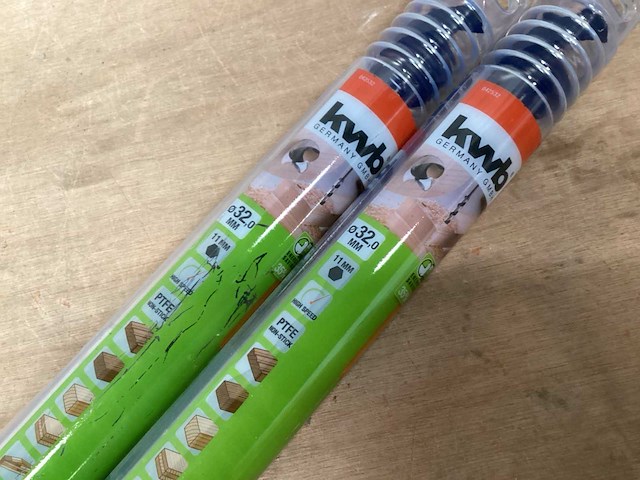 Kwb japanse houtboor 32 mm, lengte 46 cm (2x) - afbeelding 1 van  2