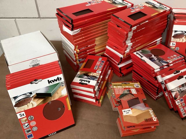 Kwb mix kavel diverse schuurschijven (154x) - afbeelding 2 van  7