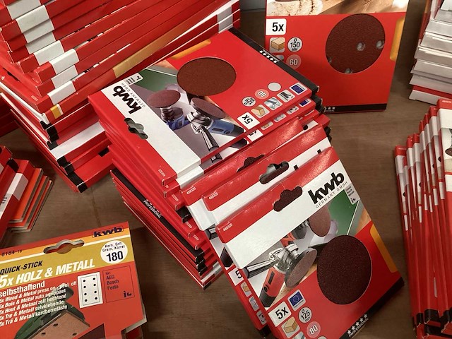 Kwb mix kavel diverse schuurschijven (154x) - afbeelding 7 van  7