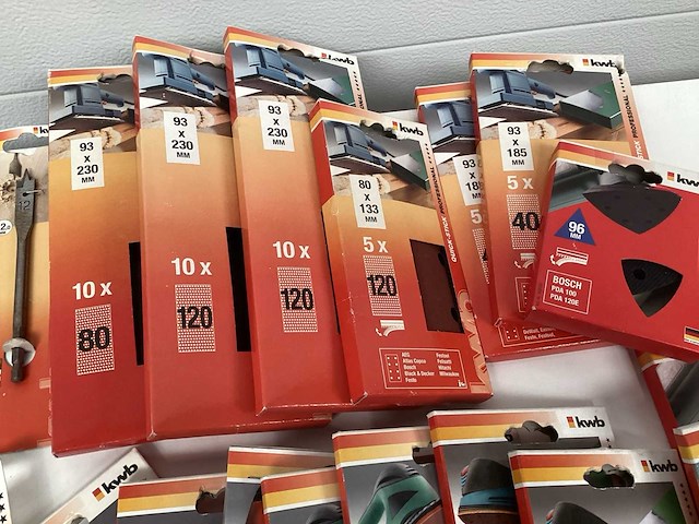Kwb professional houtboren en partij schuurpapier. - afbeelding 7 van  9