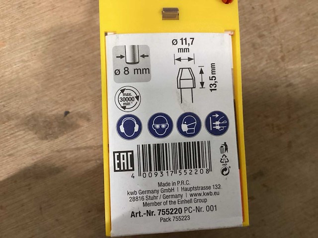 Kwb profielfrees schacht 8 mm (17x) - afbeelding 3 van  3