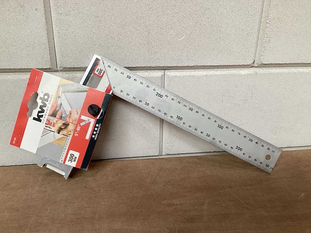 Kwb schrijfhaak aluminium 300mm (23x) - afbeelding 1 van  4