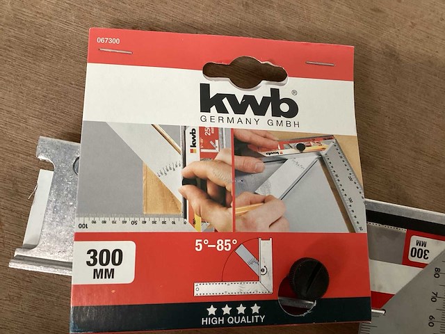Kwb schrijfhaak aluminium 300mm (23x) - afbeelding 2 van  4