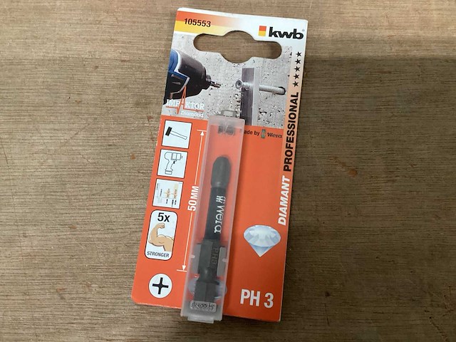 Kwb schroefbit ph3, lengte 50mm (48x) - afbeelding 1 van  3