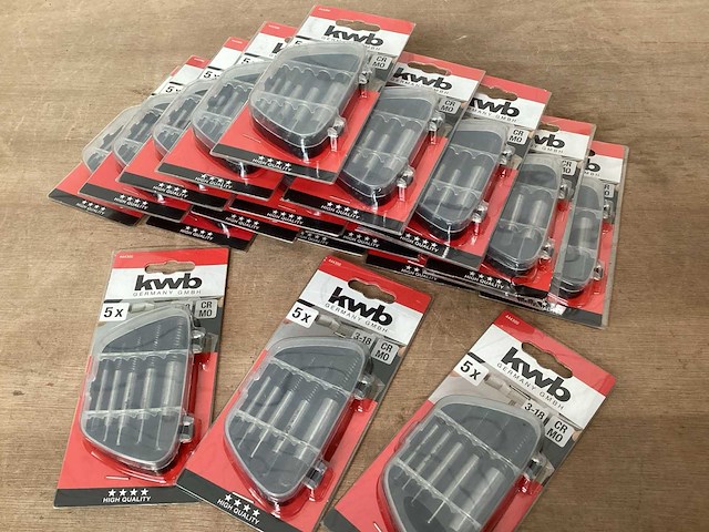 Kwb schroeven uitdraaiset, 5 delig (18x) - afbeelding 1 van  4