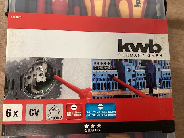 Kwb schroevendraaierset vde 6 delig (4x) - afbeelding 2 van  3