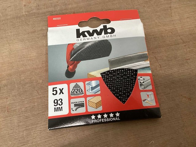 Kwb schuurgaas delta schuurmachine 93x93, 5 pack (99x) - afbeelding 1 van  4