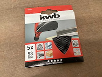 Kwb schuurgaas delta schuurmachine 93x93, 5 pack (99x) - afbeelding 1 van  4