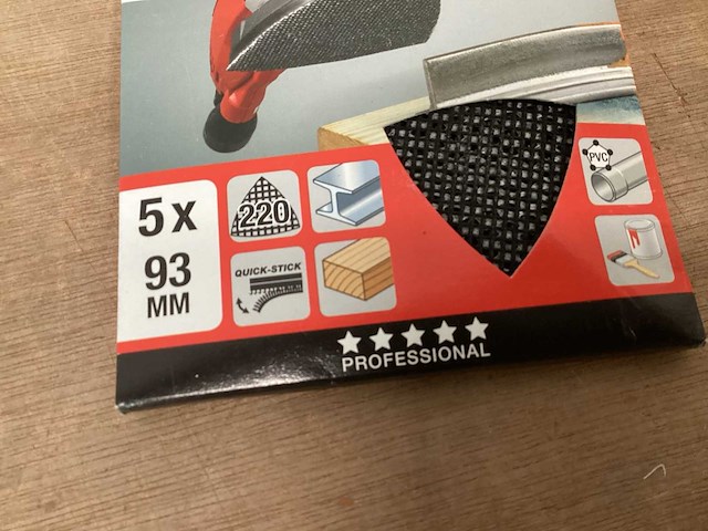 Kwb schuurgaas delta schuurmachine 93x93, 5 pack (99x) - afbeelding 2 van  4