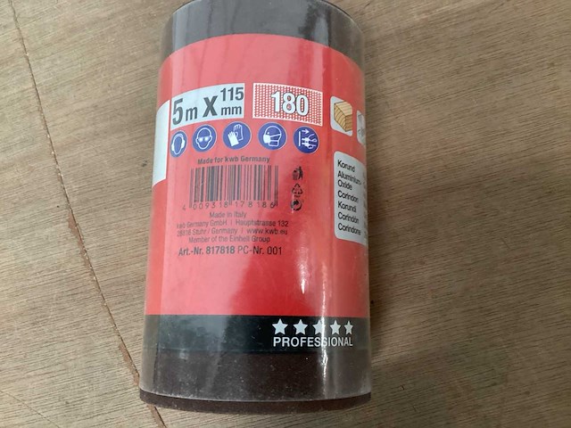 Kwb schuurpapier, 225mm, korrel 180 (12x) - afbeelding 3 van  3
