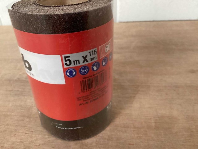 Kwb schuurpapier op rol, 5 m, k60 (12x) - afbeelding 2 van  3